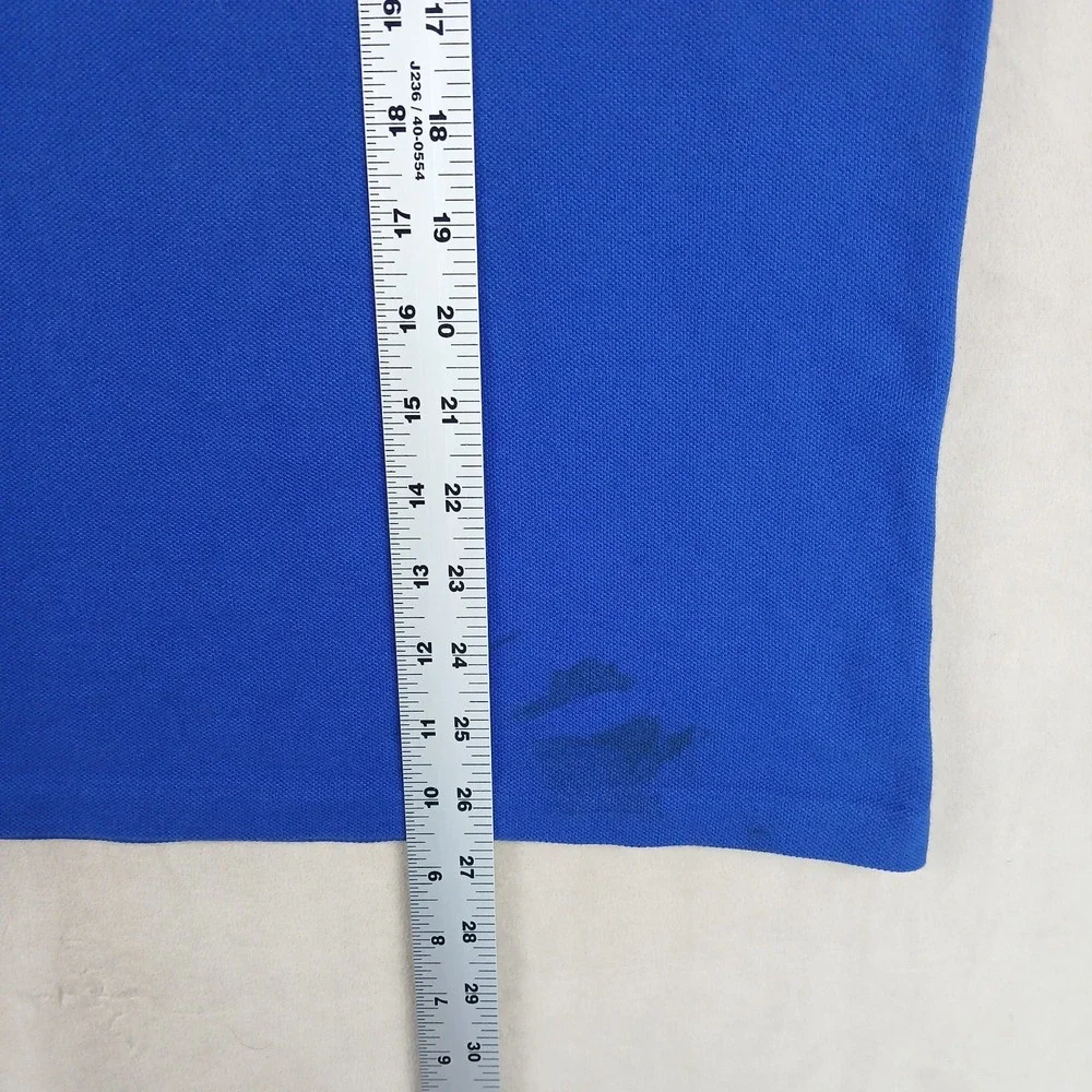 VTG Polo Ralph Lauren XL Mens Polo Shirt Custom Fit FLAW‎ 23x26